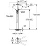 Robinet de baignoire autoportant GROHE Essence Nouveau - photo produit