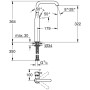 Robinet de lavabo monocommande GROHE Essence Nouvelle taille XL pour vasques sur pied - photo produit