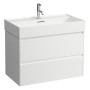 Vasque LAUFEN Kartell 80 x 46 cm, avec 1 trou de robinet, avec trop-plein - vue détaillée