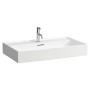 Meuble-lavabo LAUFEN Kartell 80 x 46 cm, avec 1 trou de robinet, avec trop-plein
