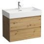Meuble-lavabo LAUFEN Kartell 80 x 46 cm, avec 1 trou de robinet, avec trop-plein - photo produit