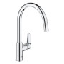 Rubinetto monocomando per lavello GROHE StartCurve con bocca alta estraibile da 1/2"