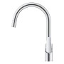 Rubinetto monocomando per lavello GROHE StartCurve con bocca alta estraibile da 1/2" - vista dettagliata