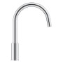 Rubinetto monocomando per lavello GROHE StartCurve con bocca alta estraibile da 1/2" - vista tecnica