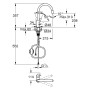 Rubinetto monocomando per lavello GROHE StartCurve con bocca alta estraibile da 1/2"