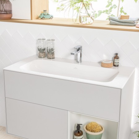 Mobile lavabo Villeroy & Boch Finion 100 cm con foro per rubinetto, senza troppo pieno