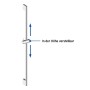 Duravit Brauseset 90 cm mit Handbrause 3jet 11 cm MinusFlow