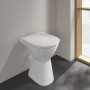 Villeroy & Boch Vicare WC a scarico piatto senza bordo, a pavimento - vista tecnica