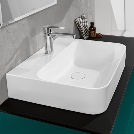 Villeroy & Boch Finion Aufsatzwaschtisch 80 cm mit Hahnloch