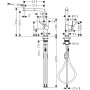 Rubinetto monocomando per cucina hansgrohe Talis M54 270, beccuccio estraibile, 1getto