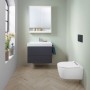 Lavabo Geberit ONE 75 cm, sortie verticale, 1 trou de robinet, sans trop-plein - vue détaillée