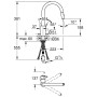 Rubinetto monocomando per lavello GROHE Concetto - vista dettagliata
