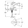 Rubinetto monocomando per lavello GROHE Start con beccuccio piatto 1/2" - immagine prodotto