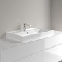 Villeroy & Boch Collaro Schrankwaschtisch 80 cm geschliffen, mit Überlauf, 1 Hahnloch - Detailansicht