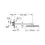 GROHE Rainshower SmartActive 310 Kopfbrauseset mit 2 Strahlarten und Wandanschluss - Detailansicht