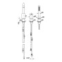 Duravit Circle 3-Loch Wannenarmatur - Produktansicht