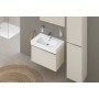 Robinet de lavabo monocommande Duravit Wave M avec bonde à tirette - vue technique