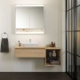 Lavabo surélevé Geberit ONE en forme de coque, 1 trou de robinet, sans trop-plein, sortie verticale - photo produit