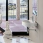 Lavabo LAUFEN Val 40 x 42,5 cm avec 1 trou de robinet, avec trop-plein - vue technique