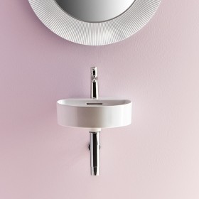 Lavabo à main LAUFEN Val 40 x 42,5 cm avec 1 trou pour robinet, avec trop-plein
