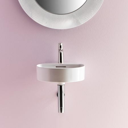 Lavabo à main LAUFEN Val 40 x 42,5 cm avec 1 trou pour robinet, avec trop-plein