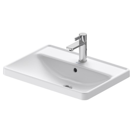 Duravit D-Neo Vasque encastrée 60 cm, avec 1 trou de robinet et trop-plein