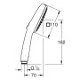 GROHE Vitalio Comfort 110 Pomme de douche à main avec 2 types de jets - photo produit