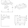 Lavabo à poser Geberit iCon 75 cm avec trou pour robinet
