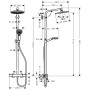 hansgrohe Crometta S 240 1jet Showerpipe EcoSmart - Produktansicht