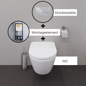 Duravit ME by Starck WC sospeso Rimless completo
