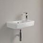 Villeroy & Boch O.novo Lavabo compatto 50 x 25 cm con troppopieno, foro rubinetto a destra