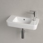 Lavabo compatto Villeroy & Boch O.novo 50 x 25 cm con troppopieno, foro per rubinetto a destra - immagine prodotto