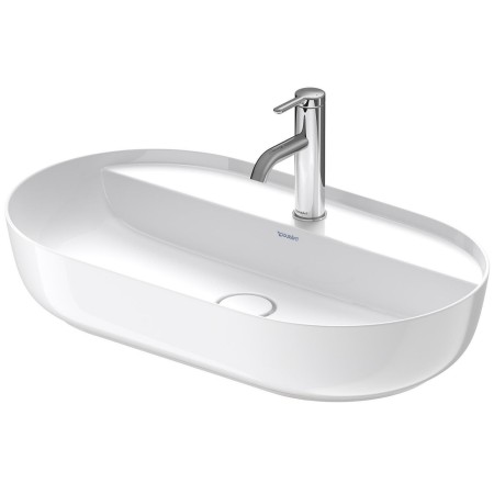 Vasque surélevée Duravit Luv avec plage de robinetterie 70 x 40 cm
