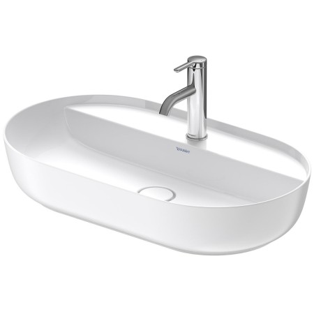 Lavabo surélevé Duravit Luv avec banque de trous de robinet 70 x 40 cm