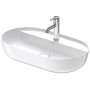 Vasque à poser Duravit Luv avec plage de robinetterie 70 x 40 cm
