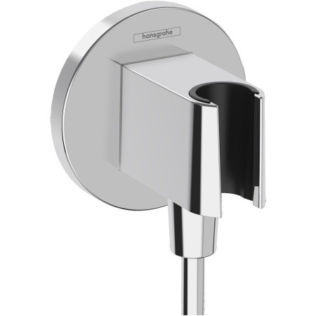 Raccordo a parete hansgrohe Fixfit S con supporto per doccetta