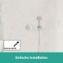 Raccordo a parete hansgrohe Fixfit S con supporto per doccetta - vista tecnica