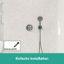 hansgrohe Fixfit S Attacco a parete con supporto per doccia - vista tecnica