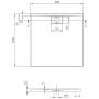 Villeroy & Boch Architectura Metalrim Duschwanne 100 x 100 x 4,8 cm