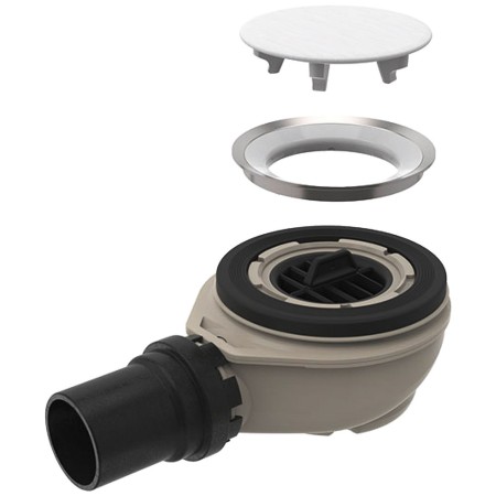 Geberit Duschwannenablauf, zu Setaplano Duschfläche, Sperrwasserhöhe 5 cm