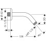 hansgrohe Brausearm 12,8 cm - Detailansicht