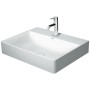 Lavabo Duravit DuraSquare brossé avec 1 trou de robinet, 60 x 47 cm - vue détaillée