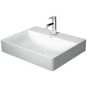 Lavabo Duravit DuraSquare brossé avec 1 trou de robinet, 60 x 47 cm