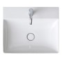 Lavabo Duravit DuraSquare brossé avec 1 trou de robinet, 60 x 47 cm - photo produit