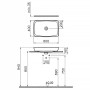 VitrA Metropole Aufsatzwaschtisch 60 x 40 cm ohne Überlauf, geschliffen - Detailansicht