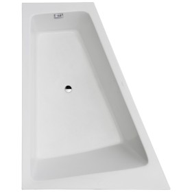 Vasca da bagno d'angolo Duravit Paiova 170 x 130 cm Angolo sinistro con paratoia integrata e supporto