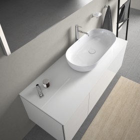 Vasque à poser Duravit Luv sans plage de robinetterie 80 x 40 cm