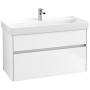 Villeroy & Boch Collaro Schrankwaschtisch 100 cm ohne Überlauf, 1 Hahnloch - technische Ansicht