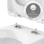 Abattant WC VitrA Metropole Slim avec frein de chute - vue technique
