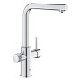 GROHE Blue Pure Minta Miscelatore monocomando per lavello con funzione di filtraggio e beccuccio Mousseur